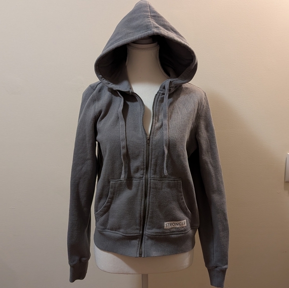 Peloton Tops - Peloton Women's Gray Zip-Up Hoodie